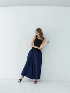 レディース コットンリネン ワイドレッグパンツ、無地 ルーズ ロングパンツ、2026年夏シーズン、快適で おしゃれ