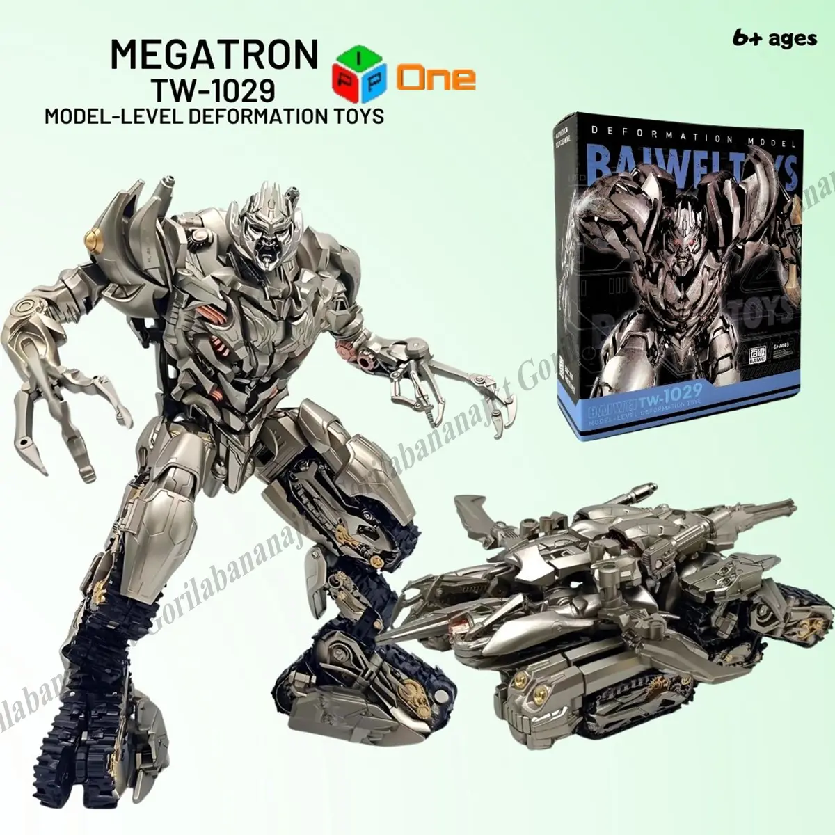 Robot megatron baiwei tw 1029 tank deformation transformers