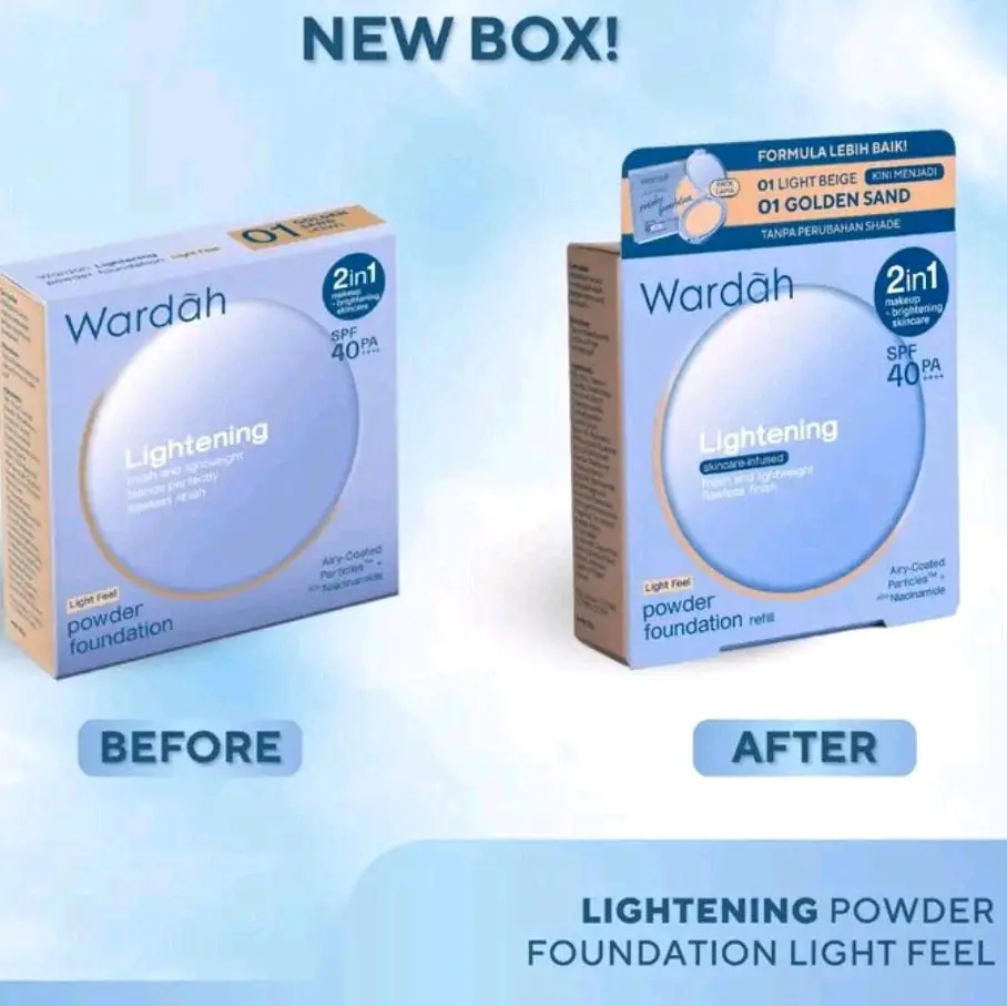Wardah lightening Powder Foundation Refill feel light