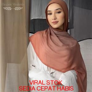 Hijab Moden Warna Solid Terkini, Popular untuk Musim Bunga Wanita, Warna Tunggal, Tepi Lebar, Kain Modal yang Bernafas, Selendang Organza, Sulaman Songket Melayu, Benang Premium Kapas Kelantan Buatan Tangan, Sulaman SURI WANGI Airis, Termasuk Klip Pengika