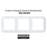 Gambar Panasonic WEJ7823W Frame/Bingkai 3 Gang 6 Device Kombinasi dari Panasonic Official Shop Kota Administrasi Jakarta Pusat 2 Tokopedia