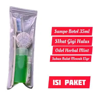 Paket Set Mandi Amenities Sikat Gigi Odol Shampo Sabun Travel Hotel Outdoor Beauty Wangi Premium