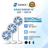 Gambar SANEX Siwon Kipas Angin Standing Berdiri 3in1 14 Inch SSF-1421 N - Biru dari SANEX ID Kab. Tangerang 1 Tokopedia