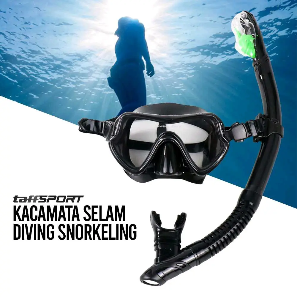 Kacamata Selam Diving Snorkeling Tempered Glass Laut