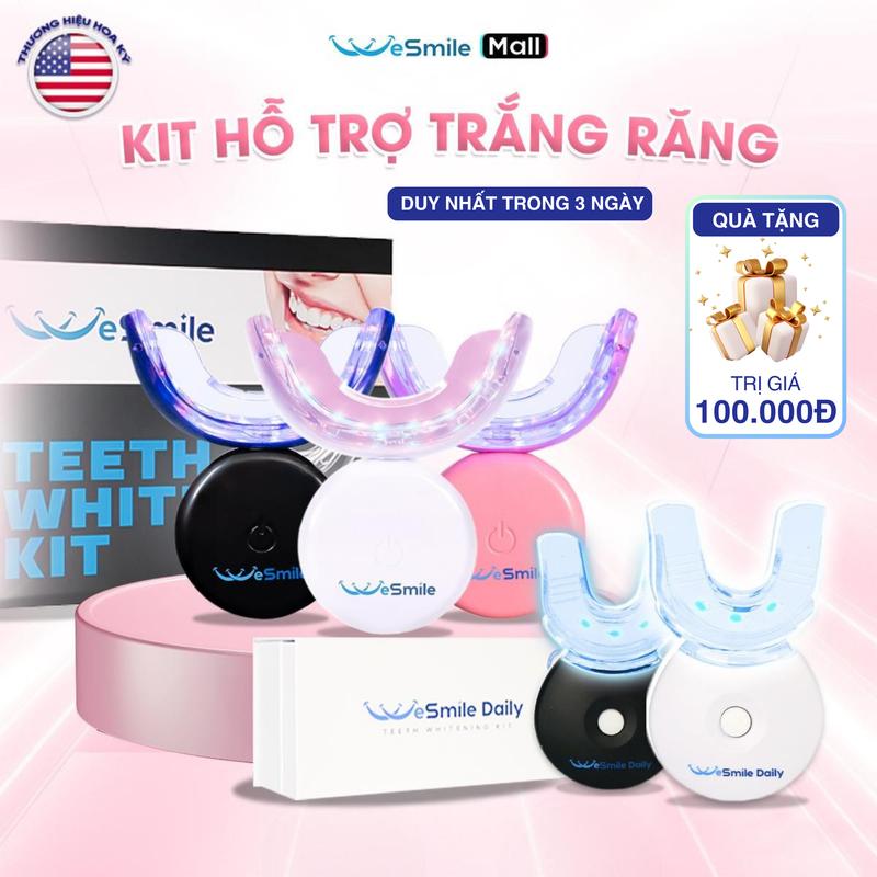   SẮP HẾT HÀNG ĐẾN NGÀY 31.01  Bộ Kit Hỗ Trợ Làm Trắng Răng PRO 3+1 & Daily Thành Phần Tự Nhiên Không Gây Ê Buốt Bảo Hành 12 Tháng Sản Phẩm Chính Hãng - C1 