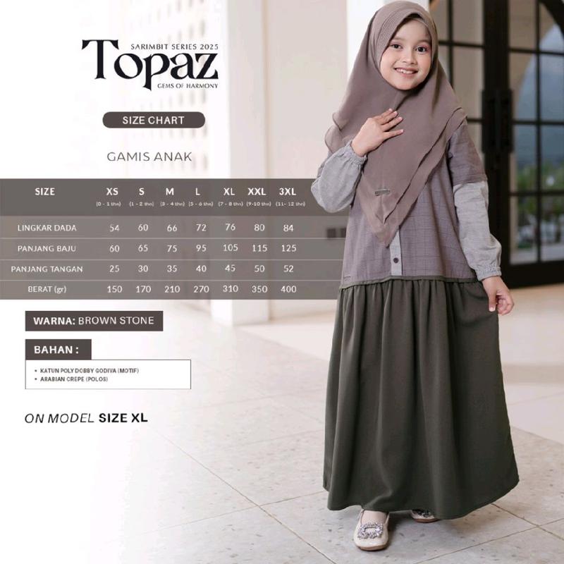 BROWN STONE TOPAZ SARIMBIT BAHAN ARABIAN CREPE MIX KATUN DOBBY baju lebaran , Wanita, Dress, Hitam, biru, coklat 4