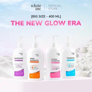 WHITE INC Alpha Glow White Body Lotion Whitening & Moisturizing | Body Cream Body Lotion Menghidrasi Kulit 400ml