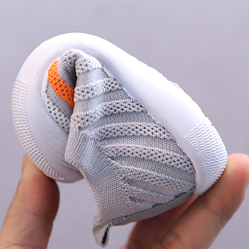 Product Introduction of Spring Summer Baby Socks Shoes Breathable Soft Infant Toddler Knitting Shoes Anti-Slip Kids Boys Girls Flats 38