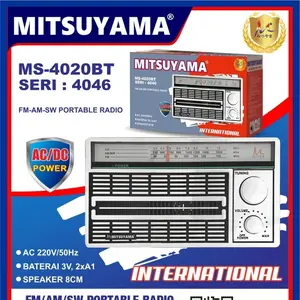 RADIO PORTABLE JADUL 3 BAND FM-AM-SW AC-DC -4250 ANTIK-RADIO FM