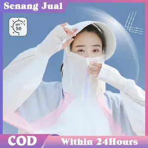 Satu Ukuran Jaket Anti Matahari Baru Tahun 2023 Jaket Wanita Anti UV Bernapas Jaket Wanita Sutra ES