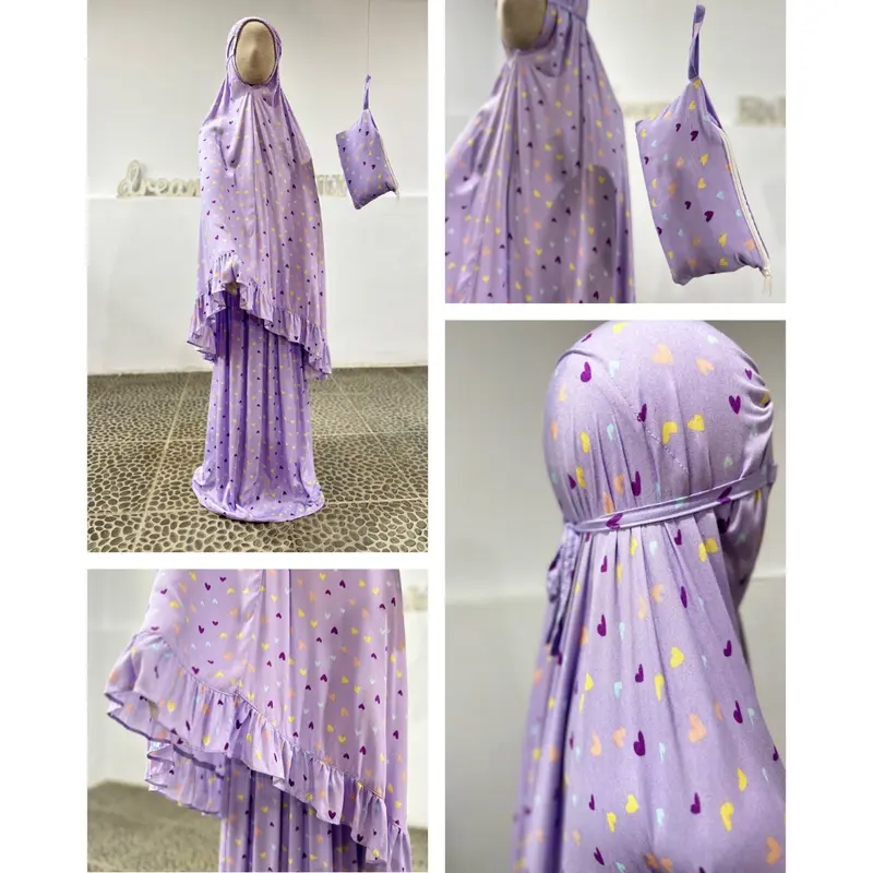 Mukena Anak Perempuan Bahan Katun Rayon Premium 1 sampai 9 tahun By KAL Collection Muslim 5
