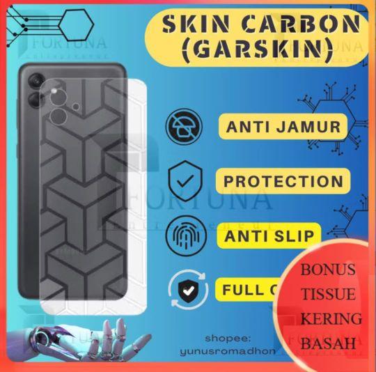 Skin Carbon Geliter Mutip Opo A1K/A5S/A12/A7/A15/A16/A5/A9/A18/A38 Carbon anti jamur Belakng