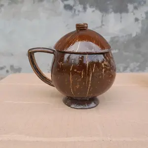 Gelas batok kelapa kerajinan tangan prakarya sekolah