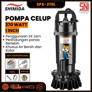 Shimida Pompa Celup SPX-370L Pompa Air Bersih dan Keruh Pompa Rumah Tangga Best Seller Pompa 7 Meter