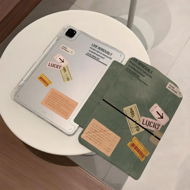 Tương thích vỏ phẳng, vỏ bảo vệ nhãn xanh, khung Y, tấm acrylic, có rãnh bút, chống cong, chống va đập toàn bộ, phù hợp M1 A14