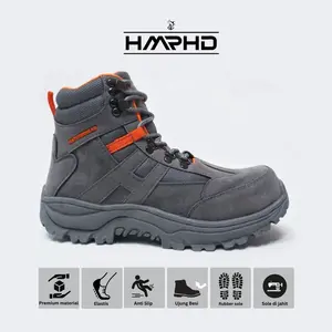 HMRHD Sepatu Gunung Proyek Outdoor Hammerhead High Grey Ujung Besi