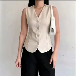 [Queen] Evelyn Vets Rompi | atasan Rompi Wanita | Rompi wanita Kekinian Semiwoll Premium Santai