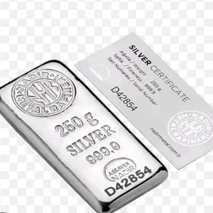 Perak nadir 250 gram cast bar
