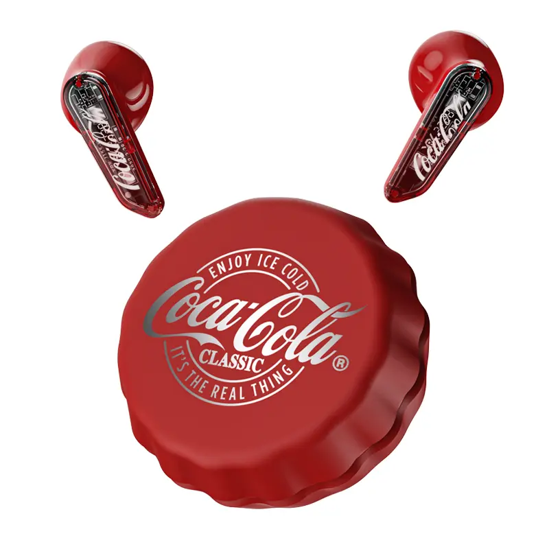 Coca-Cola T13 Lite Bluetooth 6.0 イヤホン 13mmドライバー キャップ