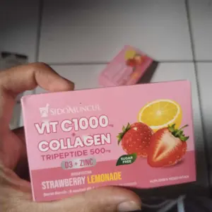 C+Collagen - Minuman Collagen Tripeptide 500mg + Vit C 1000mg untuk Kesehatan Kulit dan Imunitas