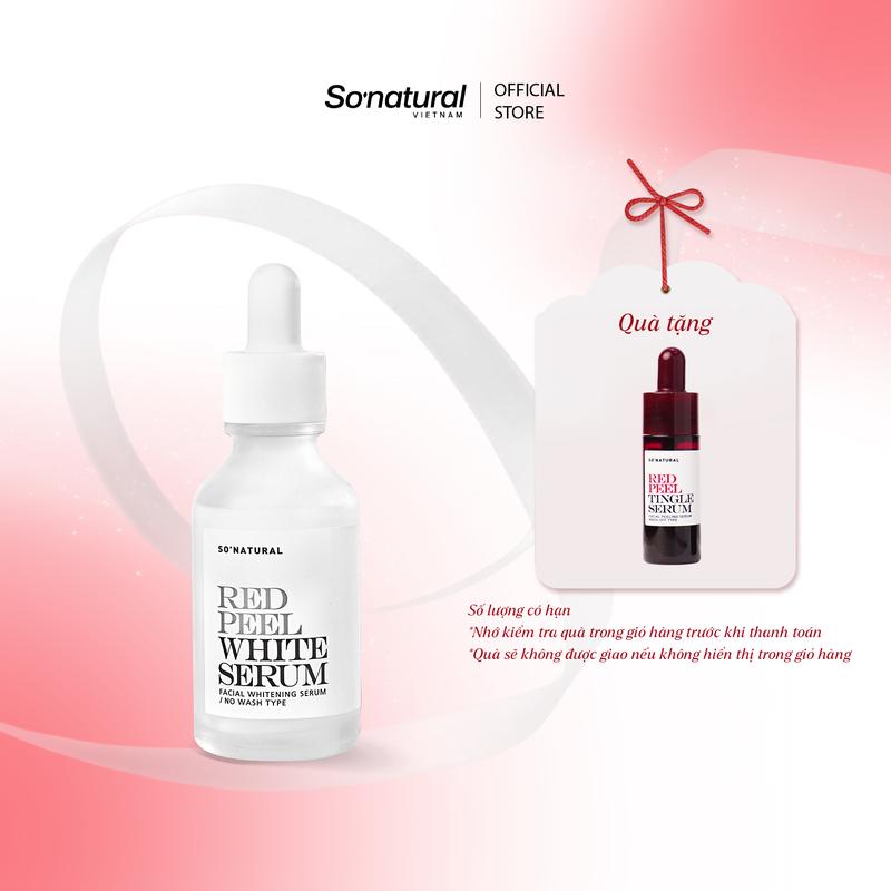   MUA 1 TẶNG 1  Serum Tinh Chất Peel White So Natural - Dưỡng Tr.ắng Cải thiện Tà.n Nhang & Cấp Ẩm Sâu 35ML TẶNG Red peel 11ML 