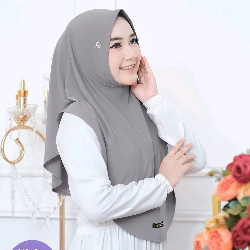 Hijab Instan Non Pad Chita By Daffi Harian High Oval Panjang Muslim Wanita Kerudung Syari Khimar Dewasa 6