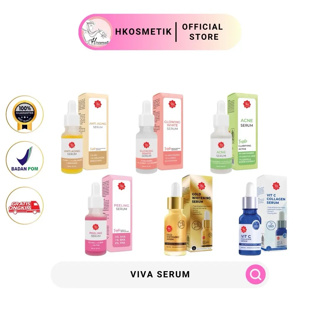 VIVA Serum Series | Anti Aging Serum | Glowing White Serum | Peeling Serum