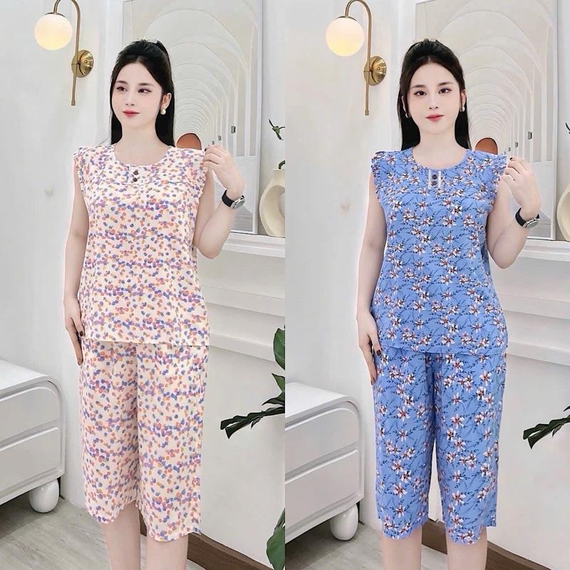   Xả kho 38-78kg  Bộ đồ lửng nữ quần KHÔNG túi chất liệu lụa hàn không nhăn không xù không co rút mịn mát 