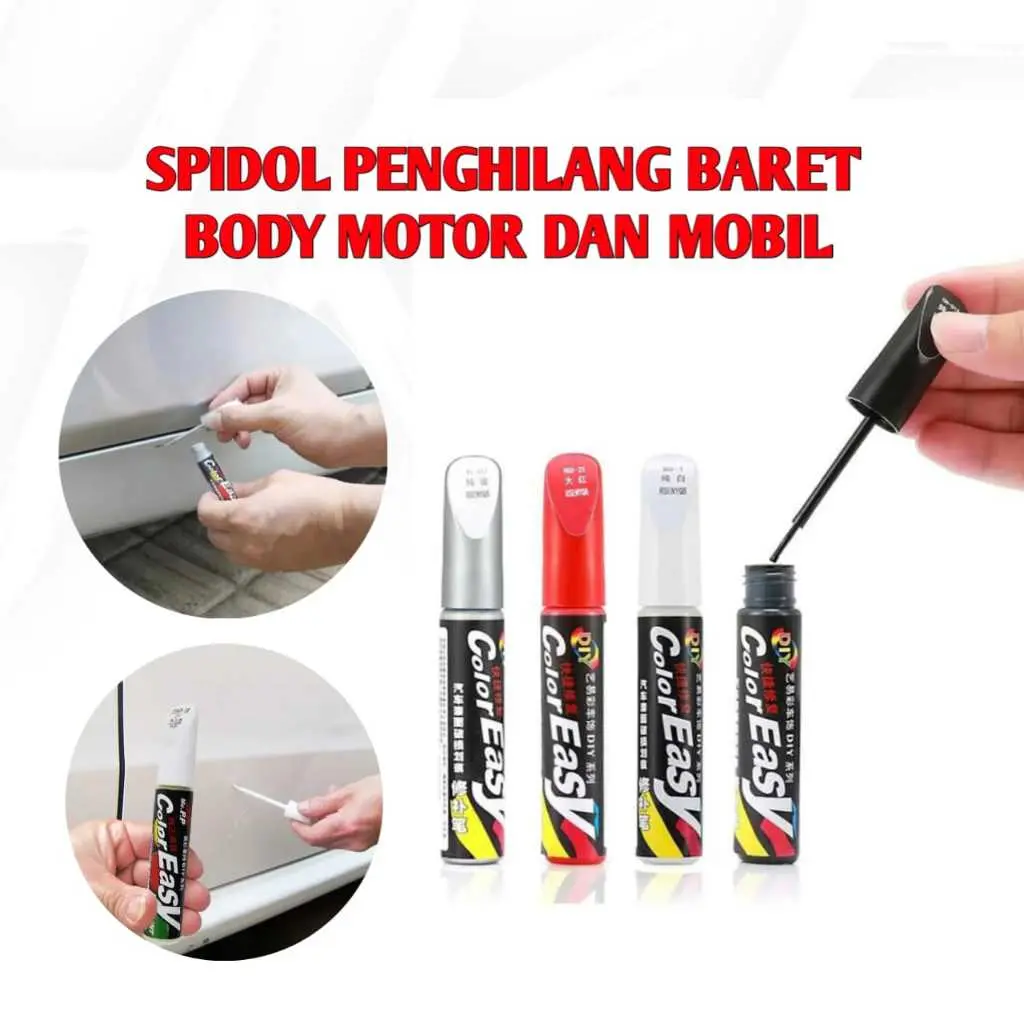 Spidol Penghilang Baret Lecet Gores Color Easy cet Cat Ajaib Koreksi Bodi Body Motor Mobil Car Paint