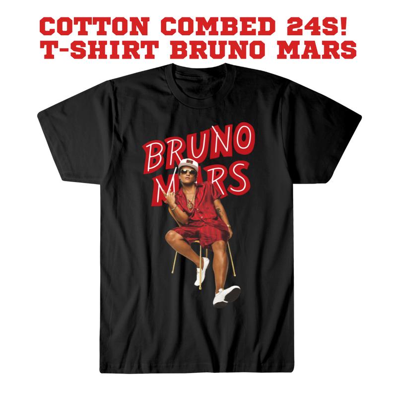 BAJU KAOS BRUNO MARS UNISEX DEWASA PRIA WANITA / T-SHIRT KATUN COMBED 24S Pendek Distro 2