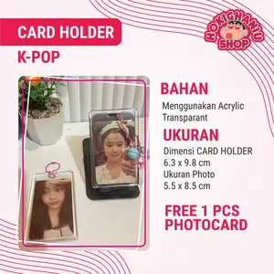 Card Holder Charm Photocard Kpop Acrylik Transparan Premium Exclusive Berkualitas [ READY STOCK ]