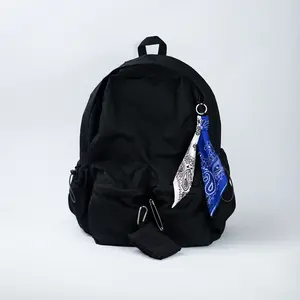Gantungan Tas Charm Bag Keychain Bandana 35cm x 35cm Warna Biru Putih