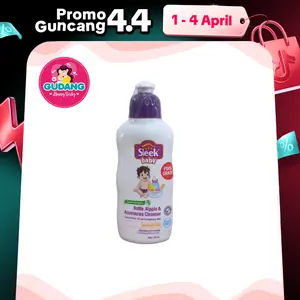 Sleek Baby Bottle Nipple & Accessories Cleanser Botol 150ml - Sabun Pembersih Pelatan Makan Bayi Perlengkapan Cuci