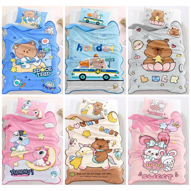   MUA 2 GIẢM 5%  Chăn tuyết cho bé siêu dày đắp mùa đông ấm áp hoạ tiết ngỗ nghĩnh 1mx1m4 cho bé đi học du lịch 