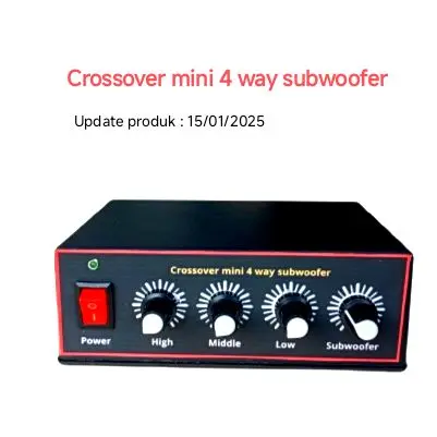 Crossover aktif 4 way ,Sub, Low, Mid, High