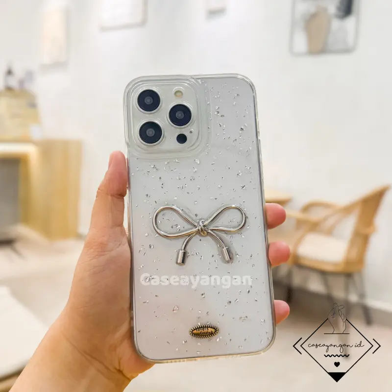 3D Knot Case FOR IP ( 7 - 16 ) 7 8 PLUS SE 2020 2022 X XS XR 11 12 13 14 15 16 PRO MAX Casing Cute Lucu Protector 1