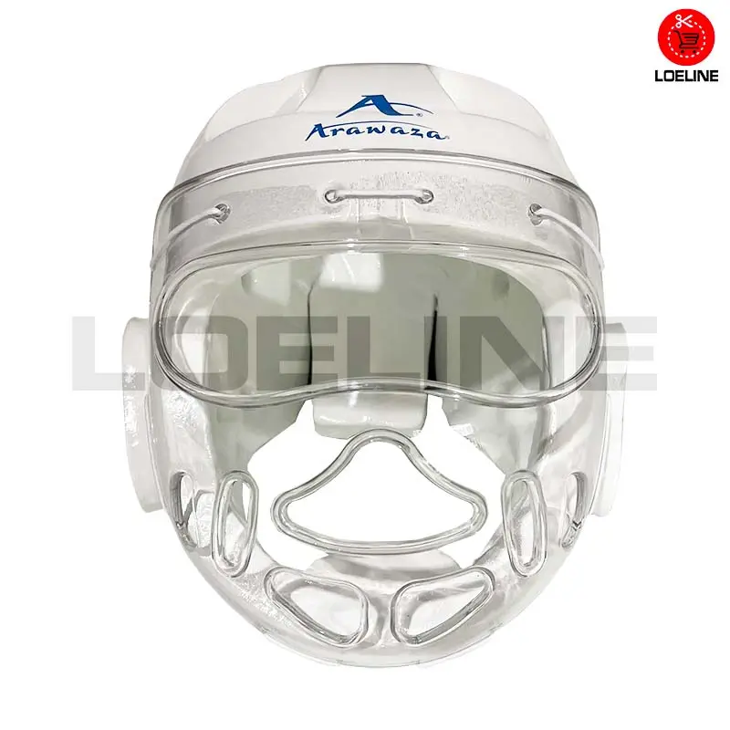 Pelindung Kepala Wajah Karate Arawaza Facemask Transparan Headguard Head Protector Bela diri Arawaza
