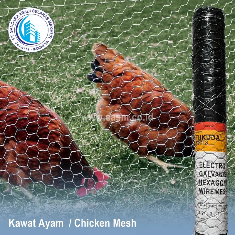 KAWAT AYAM 1/2" (1 kg x 90cm x 7 mtr) - Hesagonal 2