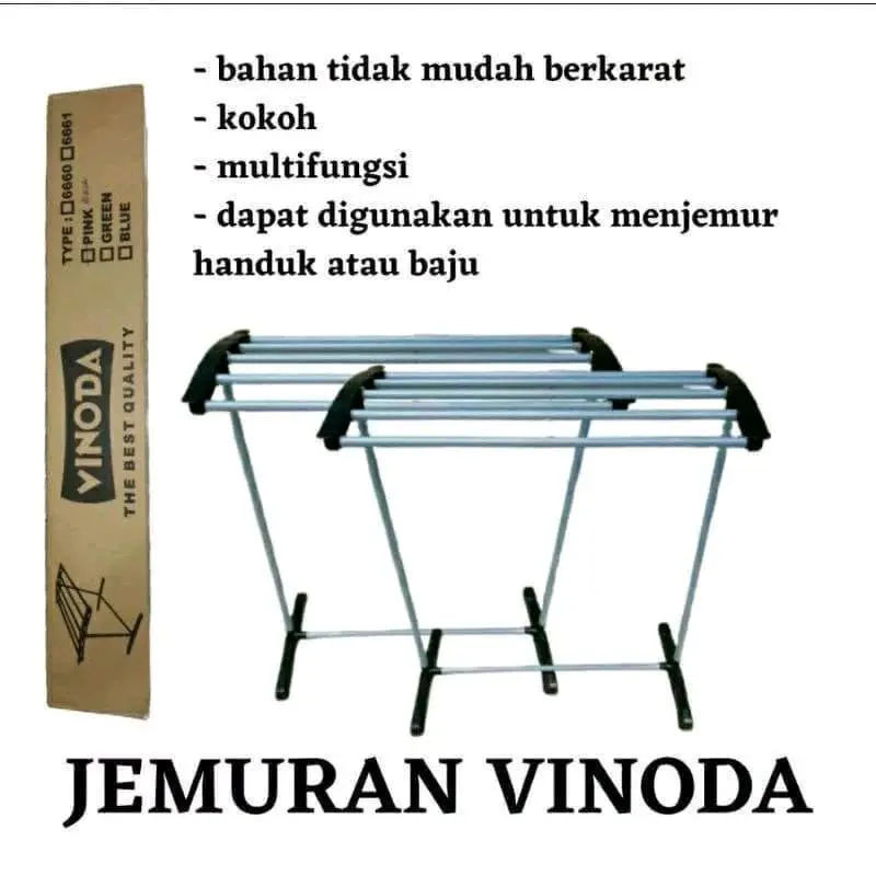 Vinoda Jemuran Handuk Selempang Yoyo Multifungsi Kokoh Tidak Mudah Berkarat