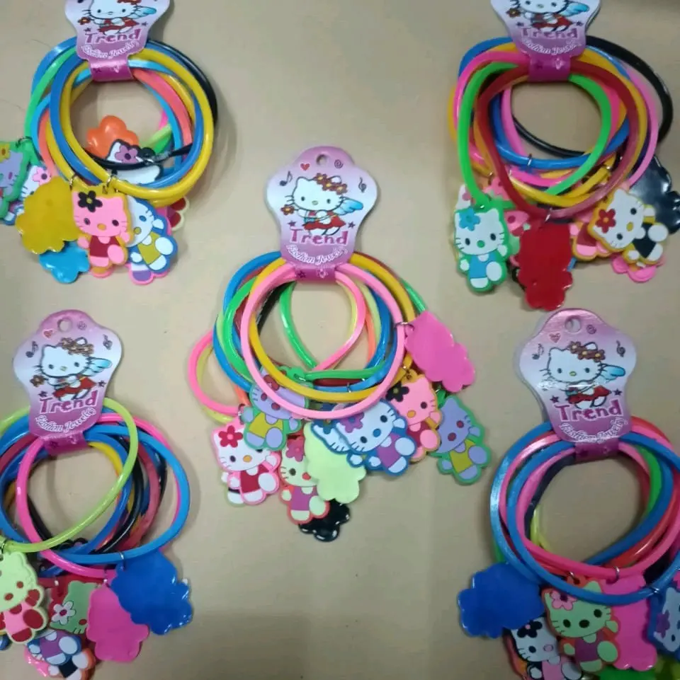 Gelang Karet Karakter Anak Hellokity harga /12pcs (1Lusin)