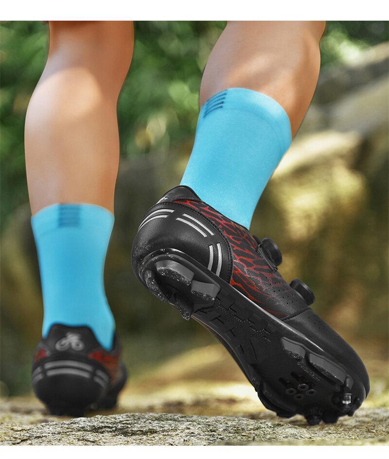 Product Introduction of 36-48 Outdoor Road Bike Non-locking Cycling Shoes New Biking Shoes for Men Double Button Road Mountain Shoes Bicycle Shoes Women Non-slip Sports Shoes 20