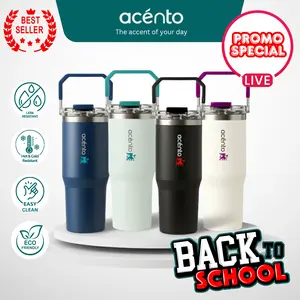 (HARGA MIRING SPECIAL LIVE) Acento Tumbler Stainless Steel 900ml Polos SUS 304 Tahan Panas dan Dingin Berjam Jam