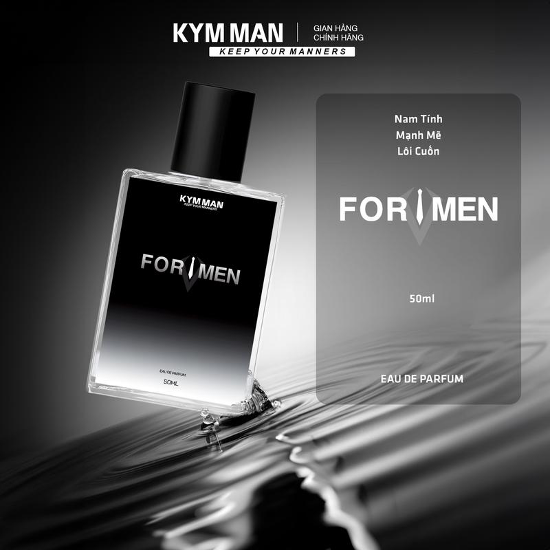  Live Nước Hoa Nam FOR MEN Hương Thơm Nam Tính – Mạnh Mẽ - Lôi Cuốn 50ml  - KYM MAN Perfume Cosmetic Cosmetic 