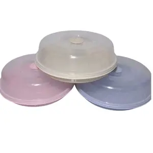 3 pcs/1 pcs tempat bolu 24x24x8 cm bulat tempat roti tempat kue gorengan bahan plastik