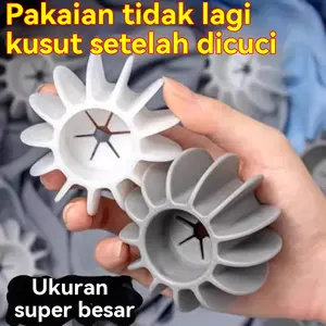 Isi 6 Bola cuci anti kusut, khusus untuk mesin cuci rumah tangga, bola pembersih dan penghilang noda, bola penggumpal anti kusut, bola pengering bunga matahari.