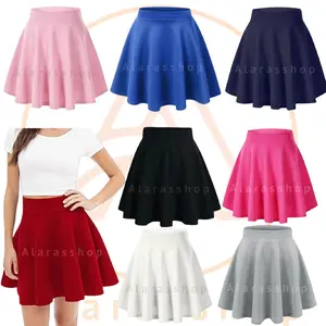 Rok polos Pendek Rok Pendek Wanita Rok Pendek Korea Rok Pendek Jumbo Rok Mini Rok Mini SKIRT Pendek Rok Senam Aerobic Rok Zumba 7 korean style Karet Nyaman Scuba