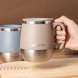 注目17オンス ステンレス製真空断熱コーヒーマグ（蓋付き）、ホット＆コールド対応の二重構造保温タンブラー — ホーム用・アウトドア・キャンプに最適、誕生日やホリデー（感謝祭、クリスマス）にもおすすめ、人気商品