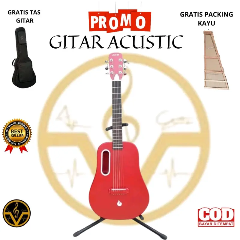Gitar Akustik Lava Me 3/4 Gratis Tas Pick Dan kunci L 2