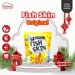 Raftels - Keripik Kulit Ikan / Fish Skin Original 75gr Gurih Halal