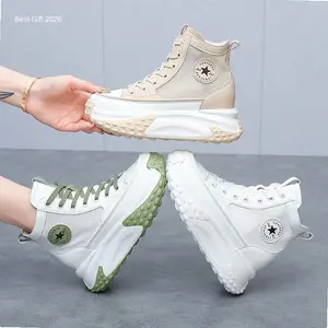 Sepatu sneakers Boots Wanita Korea High shoes casual CV03 | Hot Item